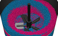 samadii/dem : agitating process simulation (DEM simulation (CUDA), metariver technology, www.metariver.kr)