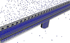 samadii/sciv : OLED source simulation (with baffle effect) (DSMC simulation (CUDA), metariver technology, www.metariver.kr)