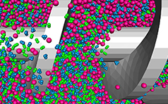 samadii/dem : cluster model (DEM simulation (CUDA), metariver technology, www.metariver.kr)