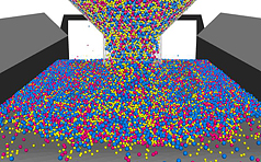 samadii/dem : conveying body (DEM simulation (CUDA), metariver technology, www.metariver.kr)