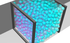 samadii/dem : adsorption/deodorization process simulation (DEM simulation (CUDA), metariver technology, www.metariver.kr)