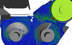 samadii/dem : digital printing system (DEM simulation (CUDA), metariver technology, www.metariver.kr)