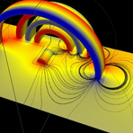 samadii em electromagnetic electro magnetic analysis simulation maxwell 메타리버 전자기장 GPU CUDA