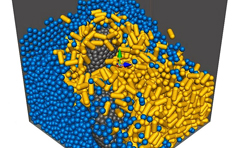 samadii/dem : mixture of clusters (DEM simulation (CUDA), metariver technology, www.metariver.kr)