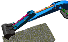 samadii/dem : excavator simulation (DEM simulation (CUDA), metariver technology, www.metariver.kr)