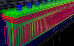 conjugate heat transfer analysis (radiation-conduction) for crucible heating, metariver technology, www.metariver.kr)