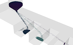 samadii/dem : particle separation(DEM simulation (CUDA), metariver technology, www.metariver.kr)